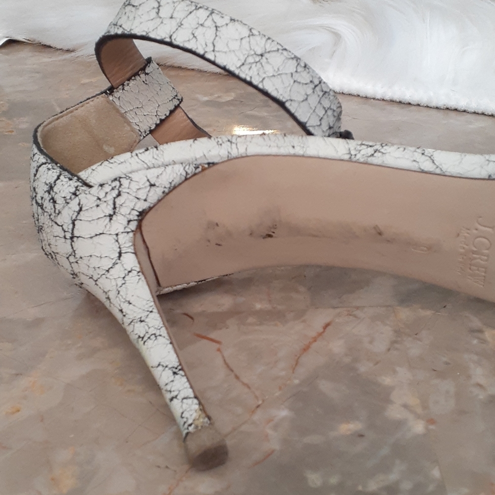 J.crew  woman's  open toe ankle straps heels suze 9 - Picture 10 of 16